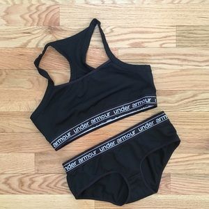 UnderArmour workout top and bottom